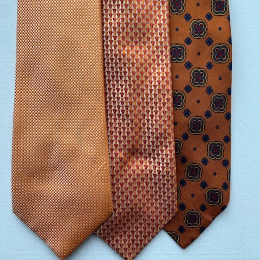A set of three ties